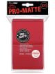 Pro-Matte Sleeves Red - Rot (100 Hüllen)