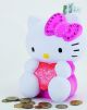 Spardose Hello Kitty mit Straß-Steinen / Geschenkbox
