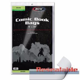 BCW Graded Comic Bags 2-Mil Resealable (100 Hüllen)