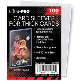 Ultra Pro Soft Sleeves - 100 Hüllen extra dick (130pt)