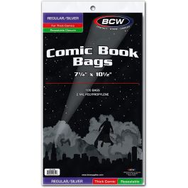 BCW Resealable Silver Thick Comic Bags (100 Hüllen)