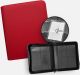 TCG Guru 4- Pocket Toploader Zip Binder Xenon Red