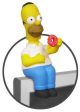 The Simpsons - Homer Computer Sitter