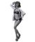 SIN CITY The Movie Series II - Shellie Figur (black/white)