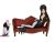 Toony Terrors - Elvira Mistress of the Dark mit Couch Figur