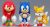 Sonic the Hedgehog Mini Figuren Series I 3er Set