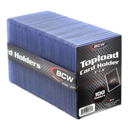 BCW 3 x 4 Inch Topload Card Holder (100 Stück)