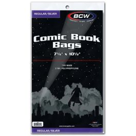 BCW Silver Comic Book Bags (100 Hüllen)