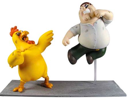 rangle Havslug Parasit Family Guy - The Giant Chicken vs. Peter 2-Pack Figuren - Cardport  Collectors' Shop